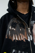 Load image into Gallery viewer, "NOTHIN' BUT A GOOD TIME" FULLZIP BLACK HOODIE