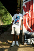 Load image into Gallery viewer, “S*X THERIPIST” SHORTSET T-SHIRT W/ SHORTS (WHITE TEE W GREY SHORTS)