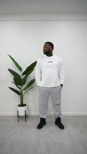 Load image into Gallery viewer, "M&amp;T ESSENTIAL" LONGSLEEVE TEE (WHITE W/ BLACK)