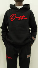 Load image into Gallery viewer, &quot;THE PLANE JANE STAPLE SET FW 25/26&quot; HOODIE (BLACK W/ RED)