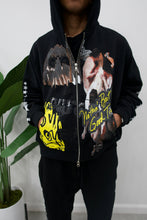 Load image into Gallery viewer, "NOTHIN' BUT A GOOD TIME" FULLZIP BLACK HOODIE