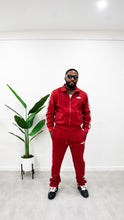 Load image into Gallery viewer, "MOTIVATION DIAMOND CLASSIC" TRACKSET (ALL RED W/ BLK/GRY/WHT TRIM)
