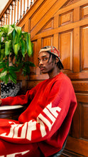 Load image into Gallery viewer, "LUXURY UNIFORM" CREW KNIT SET (RED W/ WHITE)