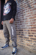Load image into Gallery viewer, “REFLECTS” NYLON PANTS (DARK GREY W/ 3M REFLECTIVE)