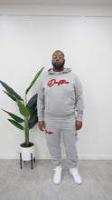 Load image into Gallery viewer, "THE PLANE JANE STAPLE SET FW 25/26" FULLZIP HOODIE (GREY W RED &amp; BLACK)