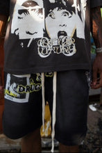 Load image into Gallery viewer, &quot;ROCKOUT&quot; FLEECE SHORTS (BLACKWASH)