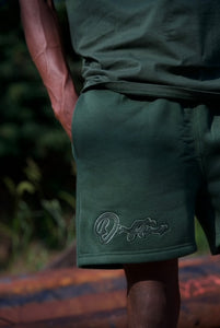 "THE PLANE JANE STAPLE SUMMER 25" SHORT SET (FORREST GREEN W/ FORREST GREEN)