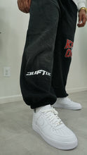 Load image into Gallery viewer, "KEEP OUF BAGGY SWEATS" (BLACKSPRAY W/ BLACK &amp; WHITE)