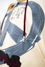 Load image into Gallery viewer, &quot;LUV ONES&quot; PULLOVER ZIP HOODIE (CREAM W/ MULTI)