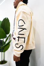 Load image into Gallery viewer, &quot;LUV ONES&quot; PULLOVER ZIP HOODIE (CREAM W/ MULTI)