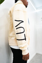 Load image into Gallery viewer, &quot;LUV ONES&quot; PULLOVER ZIP HOODIE (CREAM W/ MULTI)