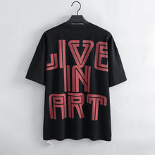 Load image into Gallery viewer, &quot;LIVE IN ART COLLECTION&quot; EYECONIC - OVERSIZED BLACK T-SHIRT