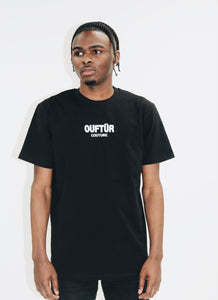 "OUFTUR LOGO TEE" CLASSIC TEE (BLACK)