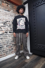 Load image into Gallery viewer, “BEAUTIFUL DISASTER" LONGSLEEVE TEE (BLACK W/MULTI)