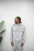 Load image into Gallery viewer, "DIAMOND SET" HOODIE SHORT SET GREY W/ GREY)