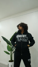 Load image into Gallery viewer, OUFTUR TECH DIVISION" HOODIE SET (BLACK W/ BLACK/GREY &amp; SILVER REFLECTIVE)