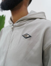 Load image into Gallery viewer, "DIAMOND LUX CLASSIC" JOGGER SET (ALL GREY W/ METAL DIAMOND PATCH)