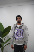 Load image into Gallery viewer, "SICK" FULLZIP HOODIE DISTRESSED (GREY W/ BLACK)