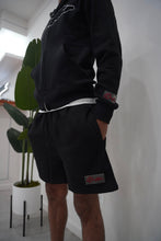 Load image into Gallery viewer, "THE PLANE JANE STAPLE SUMMER 26" HOODIE SHORT SET (BLACK W/ BLACK)