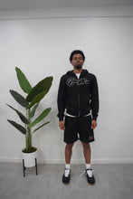 Load image into Gallery viewer, "THE PLANE JANE STAPLE SUMMER 26" HOODIE SHORT SET (BLACK W/ BLACK)