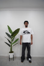 Load image into Gallery viewer, “OT LUX TEE” BOXY STYLE T-SHIRT (WHITE W/ BLACK)