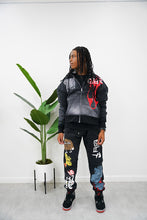 Load image into Gallery viewer, "MOVIE TIME x BARCODE SET" HOODIE SET (BLACK W/ MULTI)