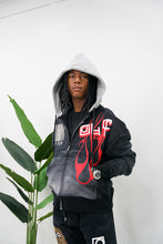 Load image into Gallery viewer, "MOVIE TIME x BARCODE SET" HOODIE SET (BLACK W/ MULTI)