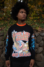 Load image into Gallery viewer, "LIVE LIFE" LONGSLEEVE TEE (BLACK W/MULTI)