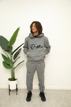 Load image into Gallery viewer, "THE PLANE JANE STAPLE SET FW 25/26" QUARTERZIP HOODIE (CHARCOAL W/ BLACK)
