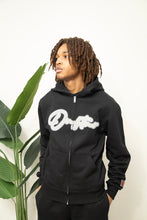 Load image into Gallery viewer, "THE PLANE JANE STAPLE SET FW 26" FULLZIP HOODIE (BLACK W/ GREY &amp; CHAR)