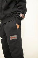 Load image into Gallery viewer, "THE PLANE JANE STAPLE SET FW 26" FULLZIP HOODIE (BLACK W/ GREY &amp; CHAR)
