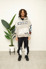 Load image into Gallery viewer, "BIG NO DAYS OUF" HOODIE DISTRESSED (GREY W/ MULTISCREEN) CUSTOM SPRAY