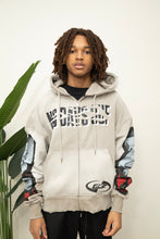 Load image into Gallery viewer, "BIG NO DAYS OUF" HOODIE DISTRESSED (GREY W/ MULTISCREEN) CUSTOM SPRAY