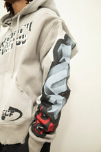 Load image into Gallery viewer, "BIG NO DAYS OUF" HOODIE DISTRESSED (GREY W/ MULTISCREEN) CUSTOM SPRAY