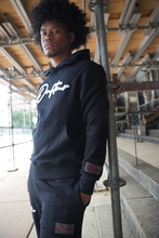 Load image into Gallery viewer, "THE PLANE JANE STAPLE SET FW 26/27" HOODIE (BLACK W/ WHITE)