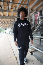 Load image into Gallery viewer, "THE PLANE JANE STAPLE SET FW 26/27" HOODIE (BLACK W/ WHITE)