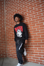 Load image into Gallery viewer, "BEAUTIFUL DISASTER'" LONGSLEEVE TEE ( BLACK W/RED)