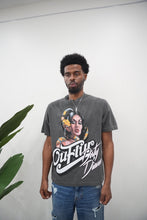 Load image into Gallery viewer, “DIRTY DIANA” BOXY STYLE T-SHIRT (GREY W/ MULTI)
