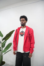 Load image into Gallery viewer, “NO LOVE LOST” BOXY STYLE T-SHIRT (WHITE W/ BLACK/RED)