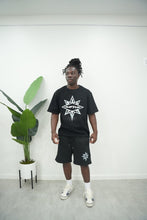 Load image into Gallery viewer, "DIAMOND LUX STAR" SHORT SET (BLACK W/WHITE)