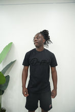 Load image into Gallery viewer, "THE PLANE JANE STAPLE SUMMER 26" SHORT SET (BLACK W/BLACK)