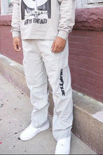 Load image into Gallery viewer, “REFLECTS” NYLON PANTS (GREY W/ 3M REFLECTIVE)