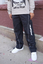 Load image into Gallery viewer, “REFLECTS” NYLON PANTS (BLACK W/ 3M REFLECTIVE)