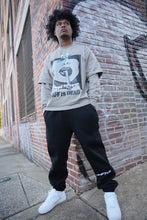 Load image into Gallery viewer, "ART IS DEAD'" DOUBLE LAYER LONGSLEEVE TEE ( GREY W/BLACK)