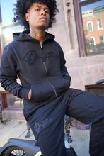 Load image into Gallery viewer, "THE PLANE JANE STAPLE SET FW 26/27" HOODIE (BLACK W/ BLACK)