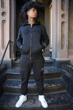 Load image into Gallery viewer, "THE PLANE JANE STAPLE SET FW 26/27" HOODIE (BLACK W/ BLACK)