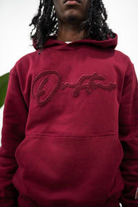 "THE PLANE JANE STAPLE SET FW 25/26" HOODIE (BURGUNDY W/ BURGUNDY)