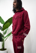 Load image into Gallery viewer, &quot;THE PLANE JANE STAPLE SET FW 25/26&quot; HOODIE (BURGUNDY W/ BURGUNDY)