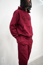 Load image into Gallery viewer, &quot;THE PLANE JANE STAPLE SET FW 25/26&quot; HOODIE (BURGUNDY W/ BURGUNDY)