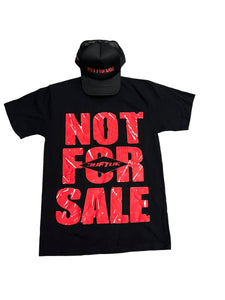 "NOT FOR SALE" TEE (BLACK/RED)